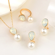 Show details for Party White 3 Piece Jewelry Set with Fast Shipping Show details for Party White 3 Piece Jewelry Set with Fast Shipping