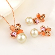 Show details for Sparkling Party Artificial Pearl 2 Piece Jewelry Set