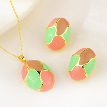 Show details for Bulk Gold Plated Zinc Alloy 2 Piece Jewelry Set Exclusive Online