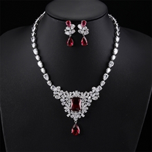 Show details for Origninal Flowers & Plants Platinum Plated 2 Piece Jewelry Set