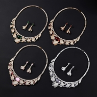 Picture of Copper or Brass Cubic Zirconia 2 Piece Jewelry Set From Reliable Factory