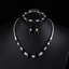 Show details for Impressive Green Platinum Plated 2 Piece Jewelry Set with Low MOQ