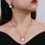 Picture of Best Selling Party Cubic Zirconia 2 Piece Jewelry Set with Low Cost