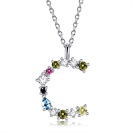 Picture of Party Platinum Plated Pendant Necklace with Beautiful Craftmanship