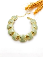 Show details for Impressive Green Gold Plated Fashion Bracelet with Low MOQ Show details for Impressive Green Gold Plated Fashion Bracelet with Low MOQ