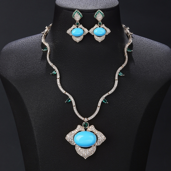 Picture of Hot Selling Colorful Party 2 Piece Jewelry Set from Top Designer