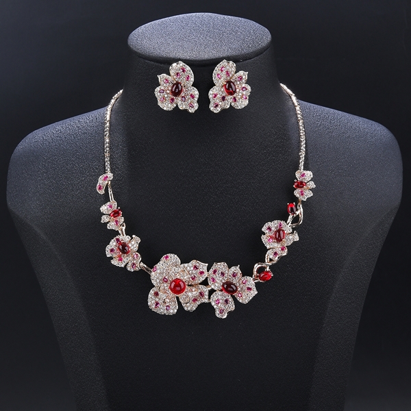 Picture of Designer Gold Plated Cubic Zirconia 2 Piece Jewelry Set with Easy Return