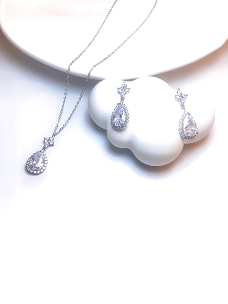 Picture of Nice Cubic Zirconia Party 2 Piece Jewelry Set
