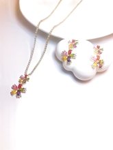 Show details for Wholesale Colorful Simple 2 Piece Jewelry Set with No-Risk Return