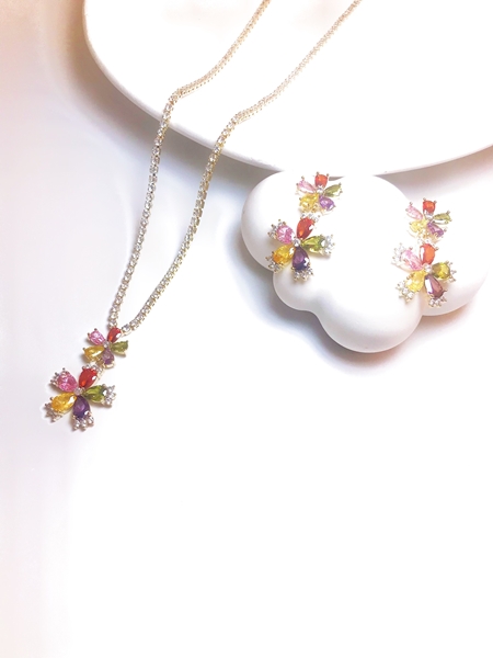 Picture of Wholesale Colorful Simple 2 Piece Jewelry Set with No-Risk Return