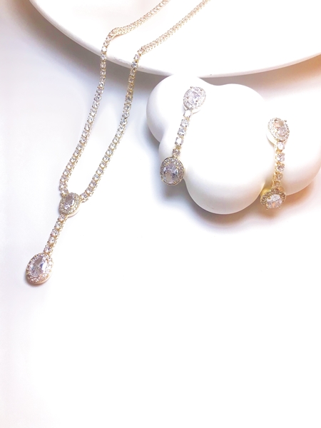 Picture of Low Price Simple Cubic Zirconia 2 Piece Jewelry Set from Trust-worthy Supplier