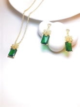 Show details for Fancy Party Colorful 2 Piece Jewelry Set