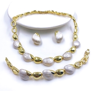 Show details for Zinc Alloy Gold Plated 3 Piece Jewelry Set with Unbeatable Quality Show details for Zinc Alloy Gold Plated 3 Piece Jewelry Set with Unbeatable Quality