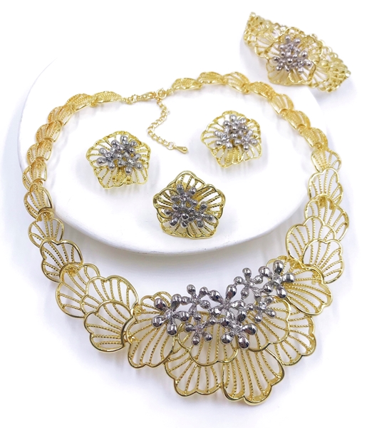Picture of Buy Gold Plated Colorful 4 Piece Jewelry Set with Wow Elements