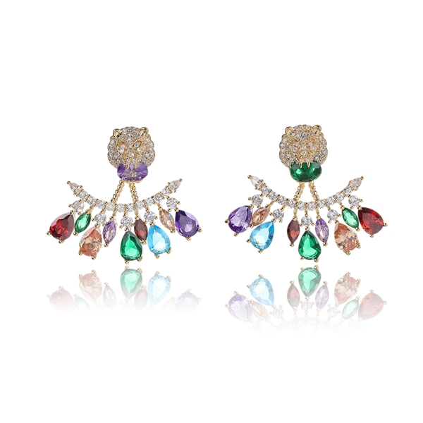 Picture of Copper or Brass Party Big Stud Earrings at Super Low Price