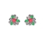 Picture of Hypoallergenic Colorful Rhinestone Big Stud Earrings with Easy Return