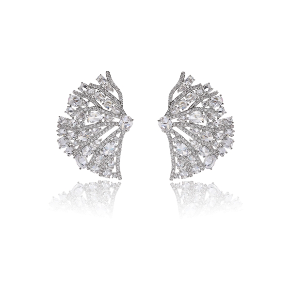 Picture of Inexpensive Copper or Brass Colorful Big Stud Earrings from Reliable Manufacturer