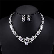 Show details for Hypoallergenic Platinum Plated Party 2 Piece Jewelry Set with Easy Return Show details for Hypoallergenic Platinum Plated Party 2 Piece Jewelry Set with Easy Return