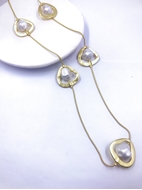 Show details for Classic Baroque Pearl Long Chain Necklace with Fast Delivery