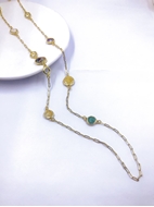 Show details for Classic Colorful Long Chain Necklace with Full Guarantee