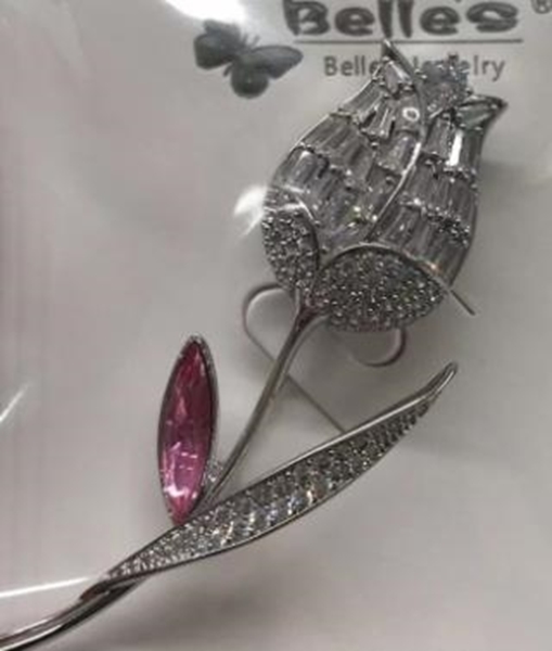 Picture of Beautiful Cubic Zirconia Colorful Brooche