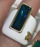 Show details for Simple Resin Solitaire Ring with Unbeatable Quality