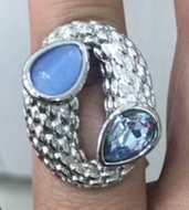 Show details for Unique Opal Simple 2 Piece Jewelry Set