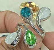 Show details for Low Price Gold Plated Colorful Stackable Rings from Trust-worthy Supplier